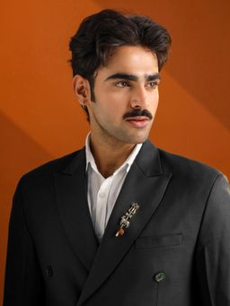 Cosa Nostraa - Sacred Trishul Nandi Lapel Pin