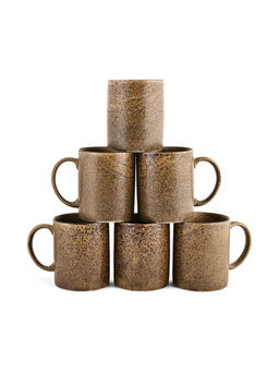 HITKARI POTTERIES - Porcelain Bio Matt Coffee Mug (Set of 6)