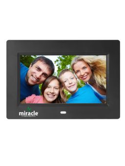 MIRACLE DIGITAL - 7 inch Digital Photo Frame Hi-def. LCD Screen Remote connectivity USB-SD-Mini HDMI