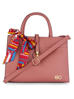 E2O - Solid Pink And Fancy Woman's Handbag