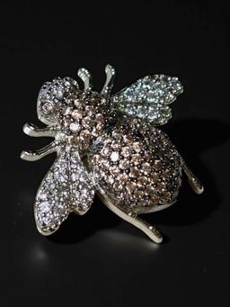 WRAPGAME INDIA - Beige Cosmic Bee Brooch