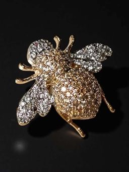 WRAPGAME INDIA - Gold Cosmic Bee Brooch