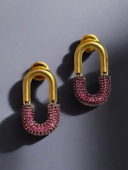 WRAPGAME INDIA - Pink Iced Pin Earring
