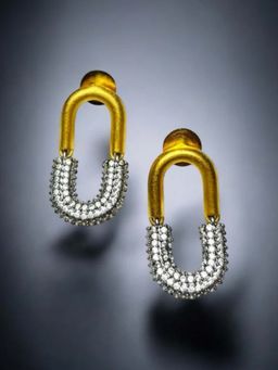 WRAPGAME INDIA - White Iced Pin Earring