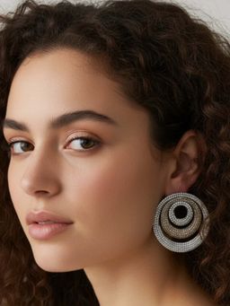 WRAPGAME INDIA - Multi-Color Orbitual Bling Earring