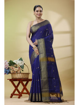 SLAGHA - Women'S Zari Art Silk Saree with Unstitched Blouse
