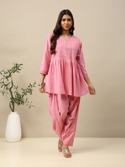 Garden VARELI - Women Printed Cotton Kurti with Dhoti