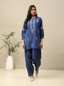 Garden VARELI - Women Printed Cotton Kurti with Dhoti