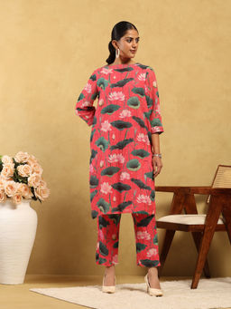 Garden VARELI - Women Floral Silk Blend Co-Ord Set