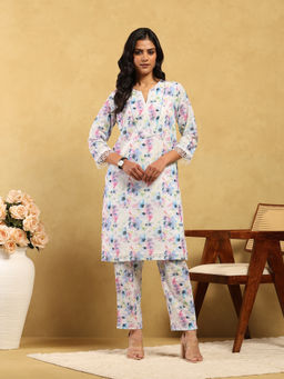 Garden VARELI - Women Printed Silk Blend Co-Ord Set