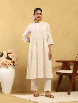 Garden VARELI - Women Geometric Cotton Kurta with Pant
