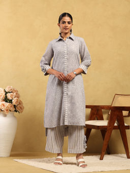 Garden VARELI - Women Printed Silk Blend Kurta with Palazzo
