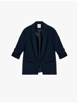 Koton - Collar Blazer Jacket Navy Blue