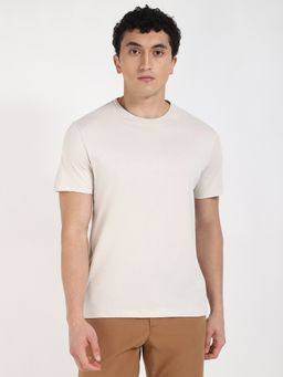Calvin Klein - Ss Beige Collar T-Shirt