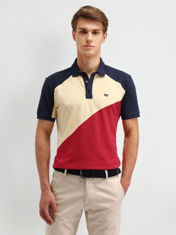 Arrow Sports - Red Solid Regular Fit Polo T-Shirt