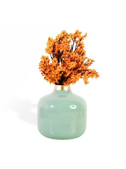 Ekhasa - Unbreakable Metallic Aqua Hammered Flower Vase