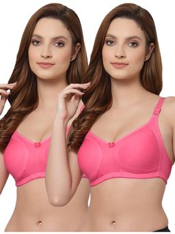 Floret - Women Non Padded & Non-Wired Full Coverage T-Shirt Bra (Pack of 2)