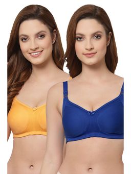 Floret - Women Non Padded & Non-Wired Full Coverage T-Shirt Bra (Pack of 2)