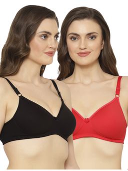 Floret - Women Padded & Non-Wired Full Coverage T-Shirt Bra (Pack of 2)