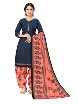Rajnandini - Women Teal Printed Kurta with Salwar and Dupatta (Set of 3)