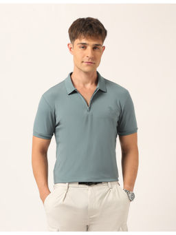 U.S. Polo Assn. Denim Co. - Men Solid Muscle Fit Polo T-Shirt Green