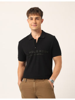 U.S. Polo Assn. Denim Co. - Men Brand Printed Muscle Fit Polo T-Shirt Black