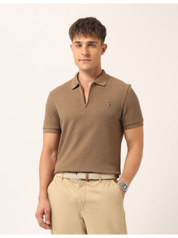 U.S. Polo Assn. Denim Co. - Men Solid Muscle Fit Polo T-Shirt Taupe