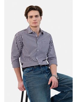 Snitch - Brown Checks Slim Fit Shirt