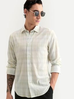 Rare Rabbit - Green Checks Regular Fit Shirt