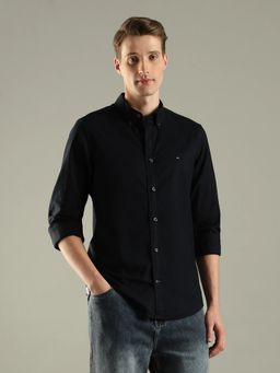 Tommy Hilfiger - Blue Solid Slim Fit Shirt