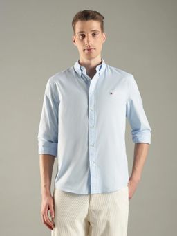 Tommy Hilfiger - Blue Solid Regular Fit Shirt