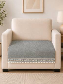 The Home Story - Suede Velvet Sofa Mat - Regal Edge - Slate Grey