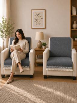 The Home Story - Suede Velvet Sofa Mat Back & Seat - Velvet Grace - Graphite Grey