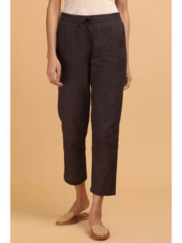 Folksong - Brown Solid Regular Fit Pant