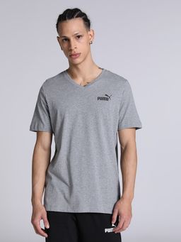 Puma - Essentials Mens Gray T-shirt