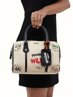 Hidesign - Genuine Leather Women's White Hand Bag (M)