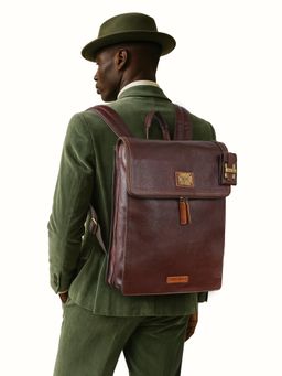 Hidesign - Genuine Leather Men's Tan Backpack (L)