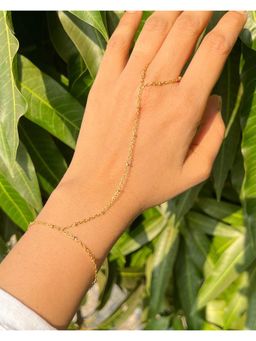 Bloome - 18K Gold Plated Anika Hand Chain