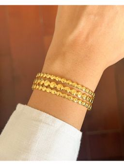 Bloome - 18K Gold Plated Gilded Adjustable Cuff Bracelet