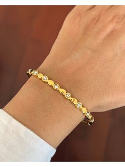 Bloome - 18K Gold Plated Champagne Cuff Bracelet