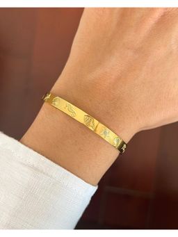 Bloome - 18K Gold Plated Ocean Cuff Bracelet