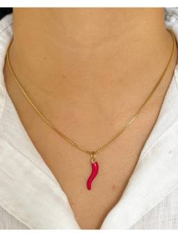 Bloome - 18K Gold Plated Hot Mess Chilli Necklace