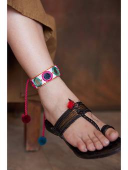 Ziddi - Green Aaina Anklet