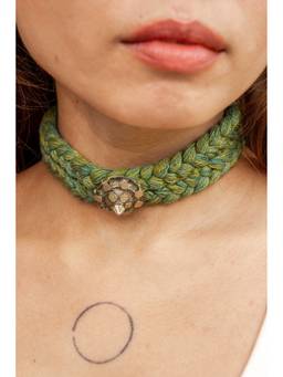 Ziddi - Green Bawli Braid Choker