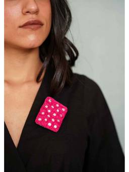 Ziddi - Pink Aaina Brooch