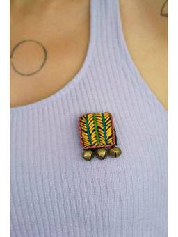 Ziddi - Sunset Multicolor Handcrafted Brooch