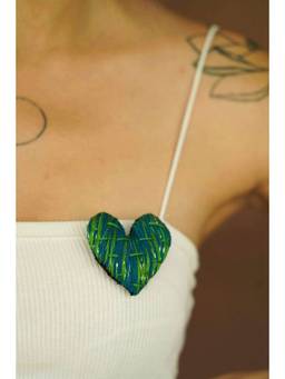 Ziddi - Blue Love Brooch