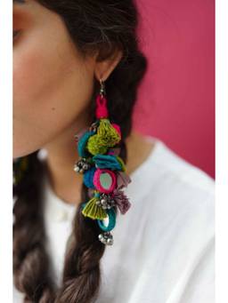 Ziddi - Multicolour Grapevine Earrings