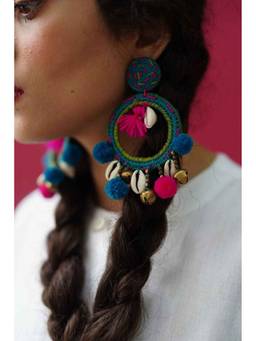 Ziddi - Multicolour Jojo Pair Of Earrings
