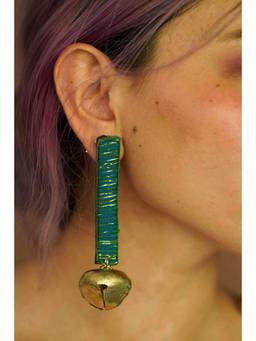 Ziddi - Blue Bell Bottom Earring